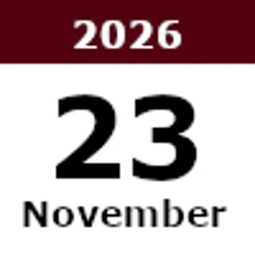 Termin 23. November 2026